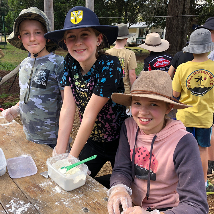 Children from Immanuel Lutheran College participating in outdoor education